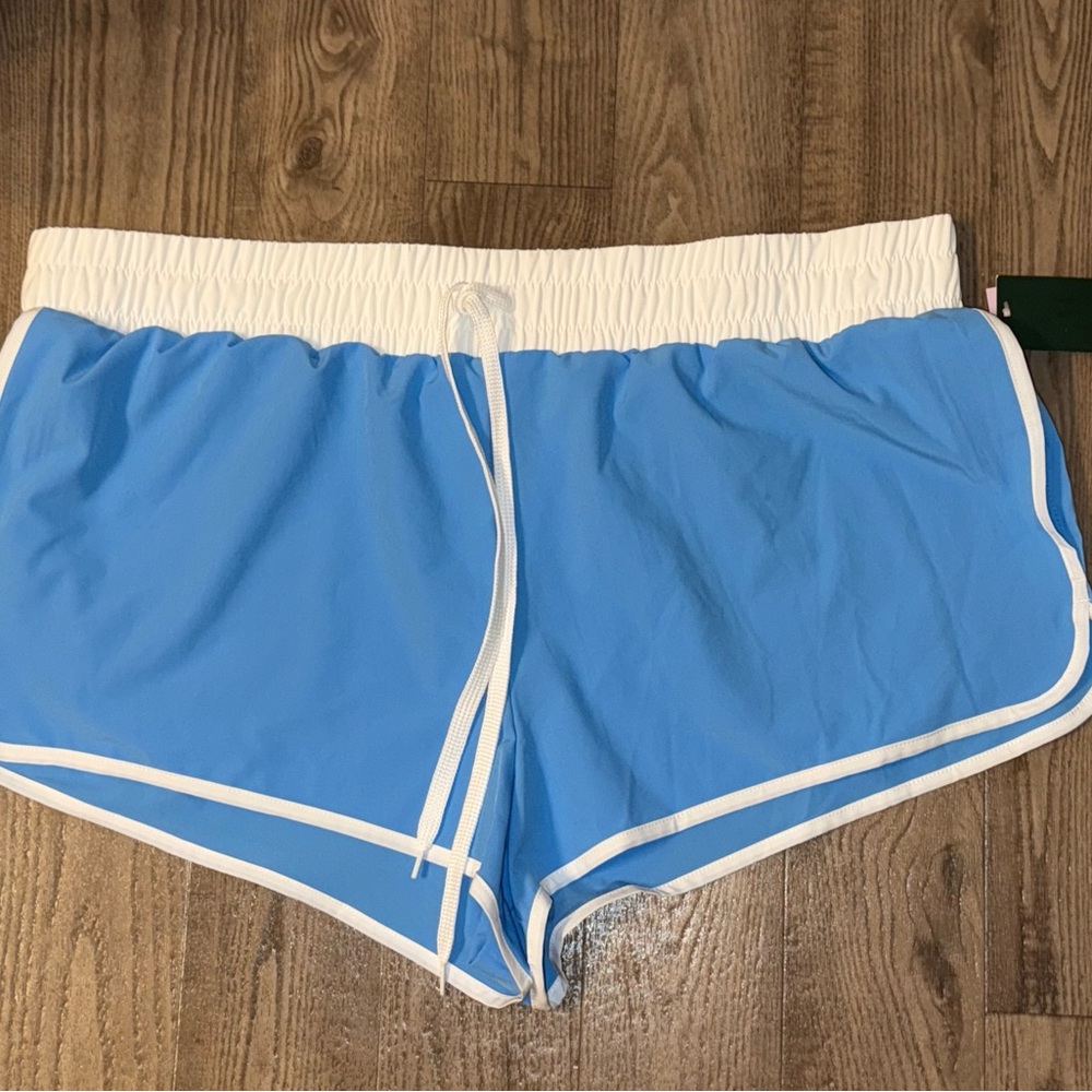 Wild Fable Light Blue and White Athletic Shorts